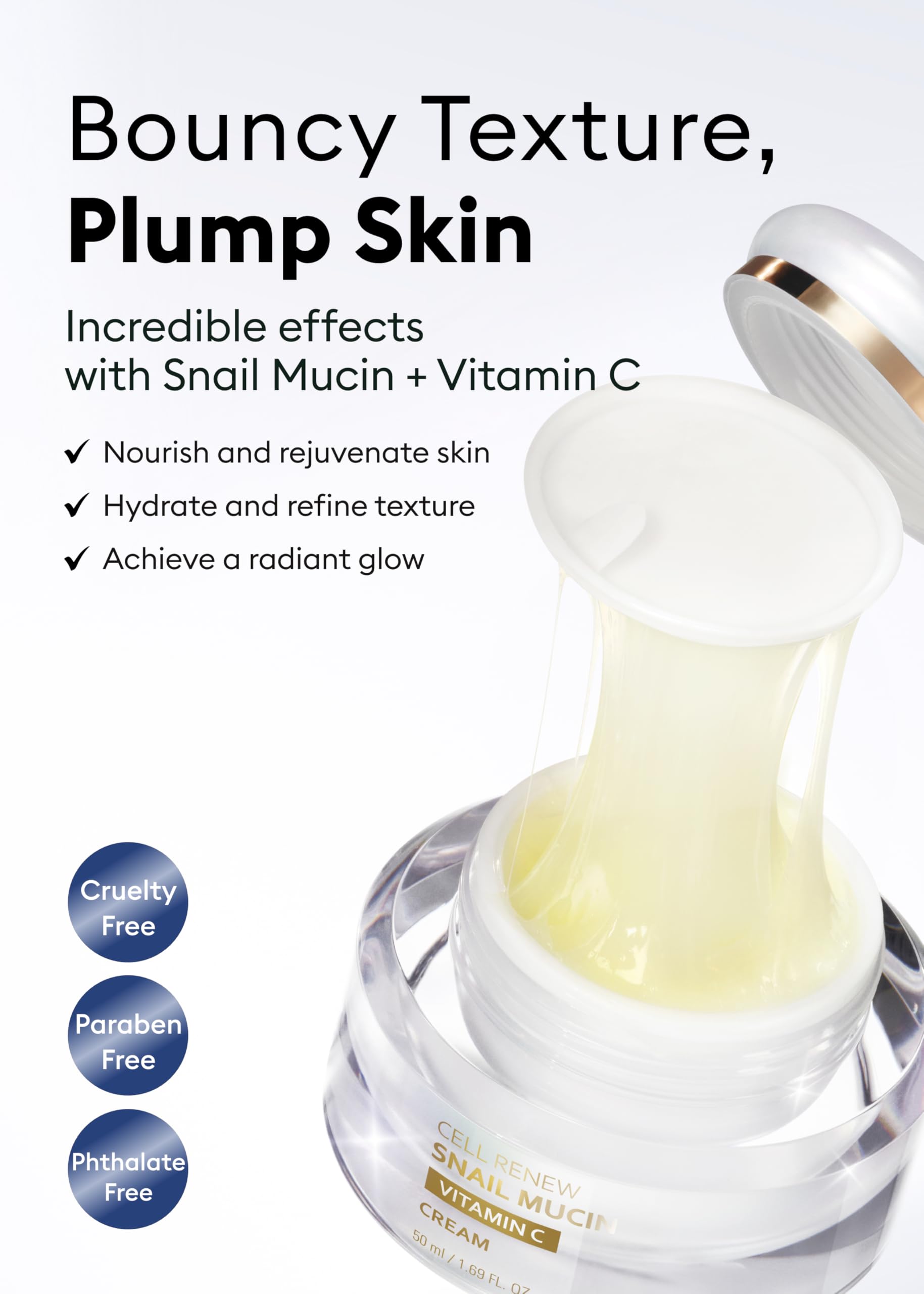 Foto 3 | Crema Missha Cell Renew con Mucina de Caracol y Vitamina C 50 Ml - Venta Internacional