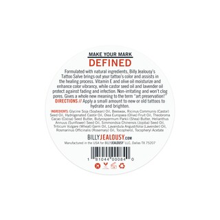 Foto 7 | Cuidado Posterior Para Tatuajes Billy Jealousy Make Your Mark, 60 Ml Con Vitamina E - Venta Internacional.