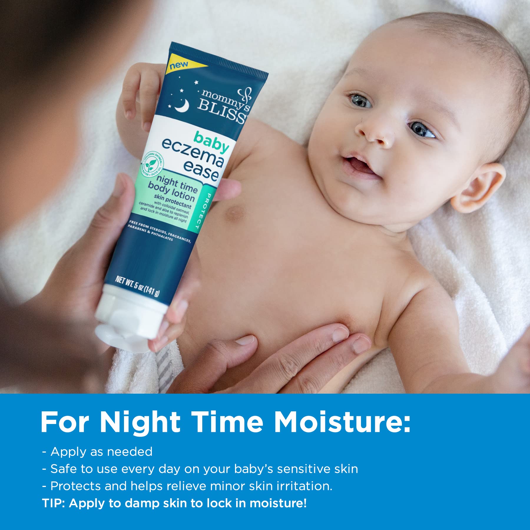 Foto 6 pulgar | Crema Hidratante Nocturna Mommy's Bliss Eczema Ease Con Avena Coloidal - Venta Internacional.