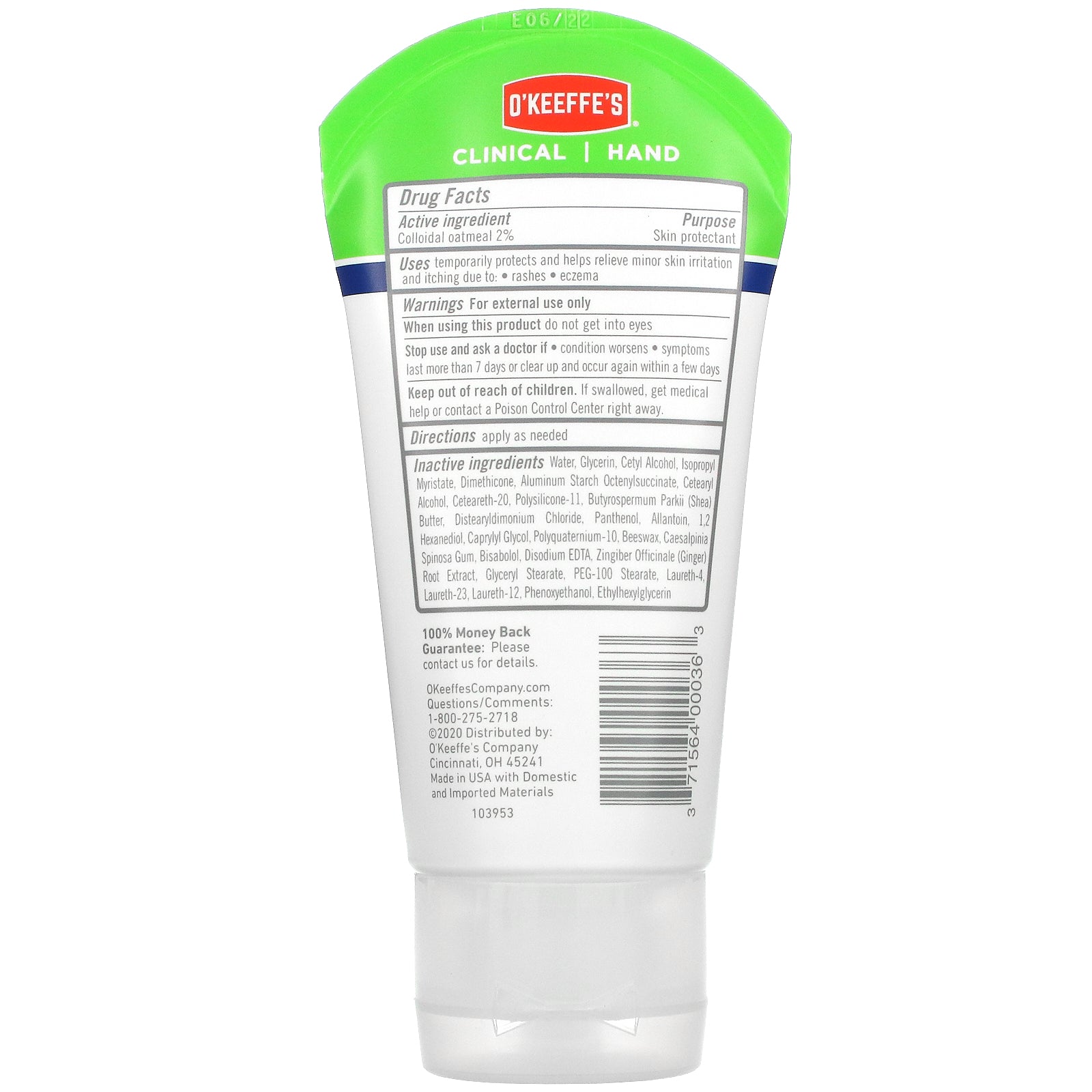 Foto 3 pulgar | Crema De Manos O'keeffe's Eccema Relief 57 G - Venta Internacional.