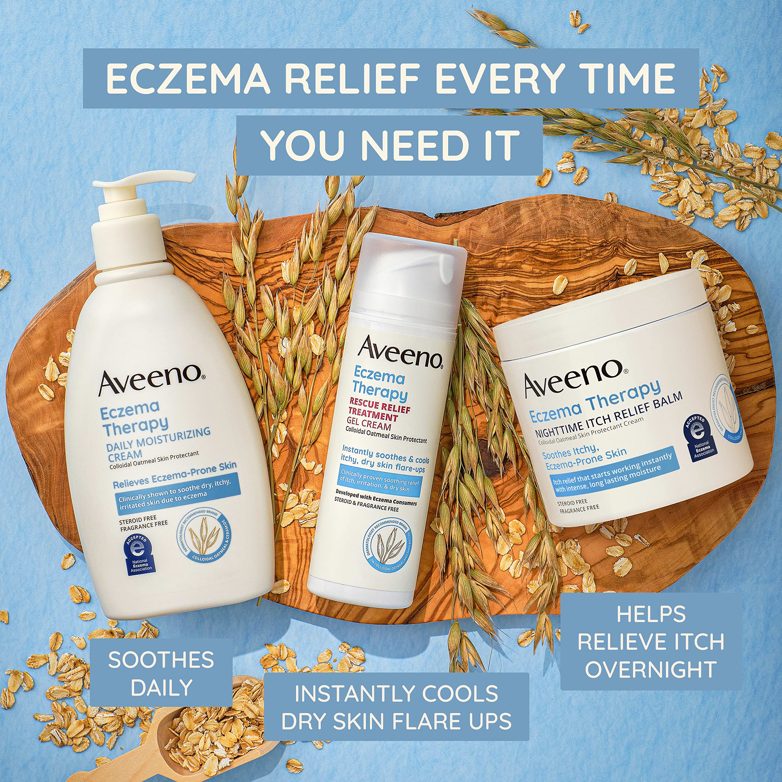 Foto 3 pulgar | Crema En Gel De Tratamiento Aveeno Eczema Therapy 150 Ml - Venta Internacional.