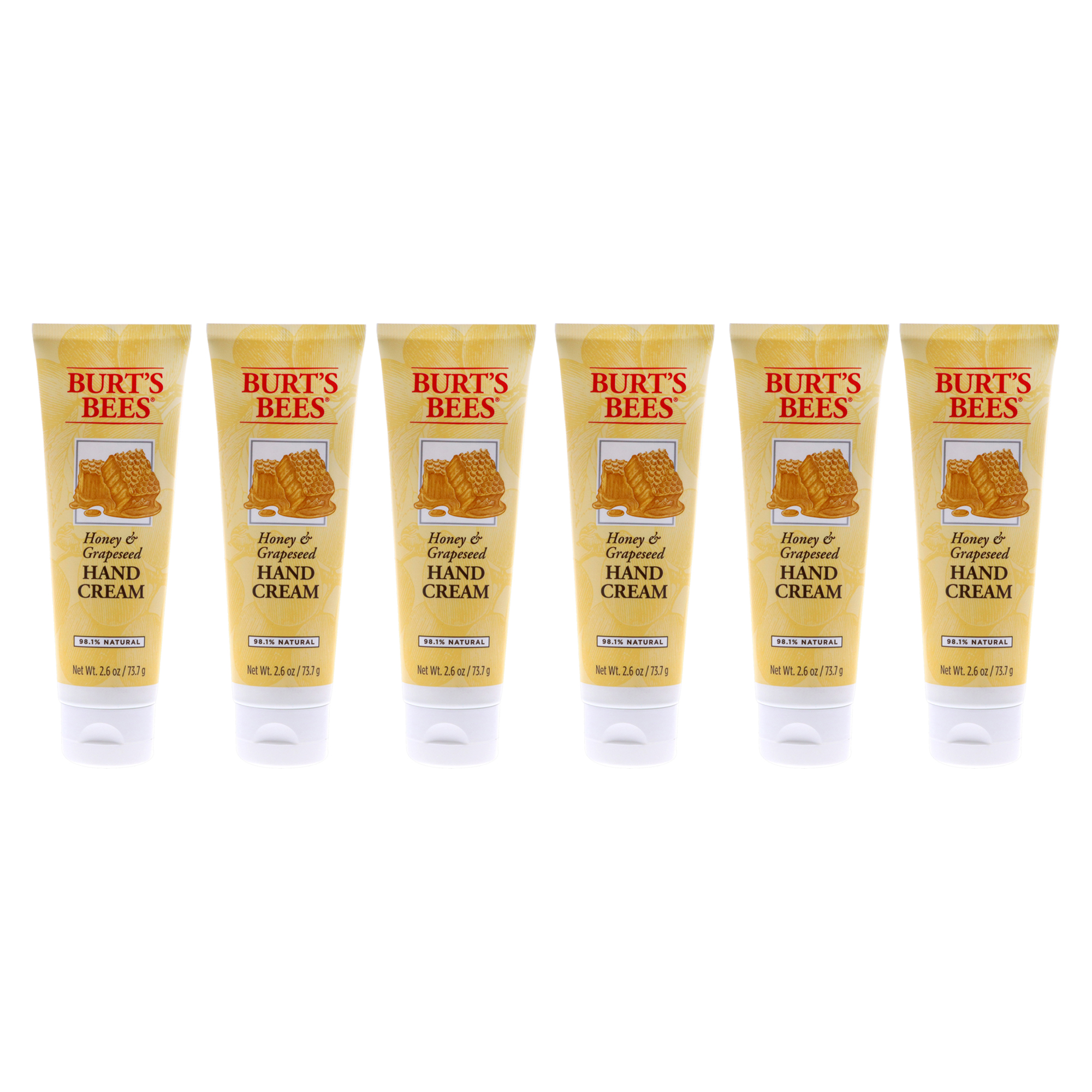 Foto 2 pulgar | Crema De Manos Burts Bees Con Miel Y Semillas De Uva  Paquete De 6 - Venta Internacional.