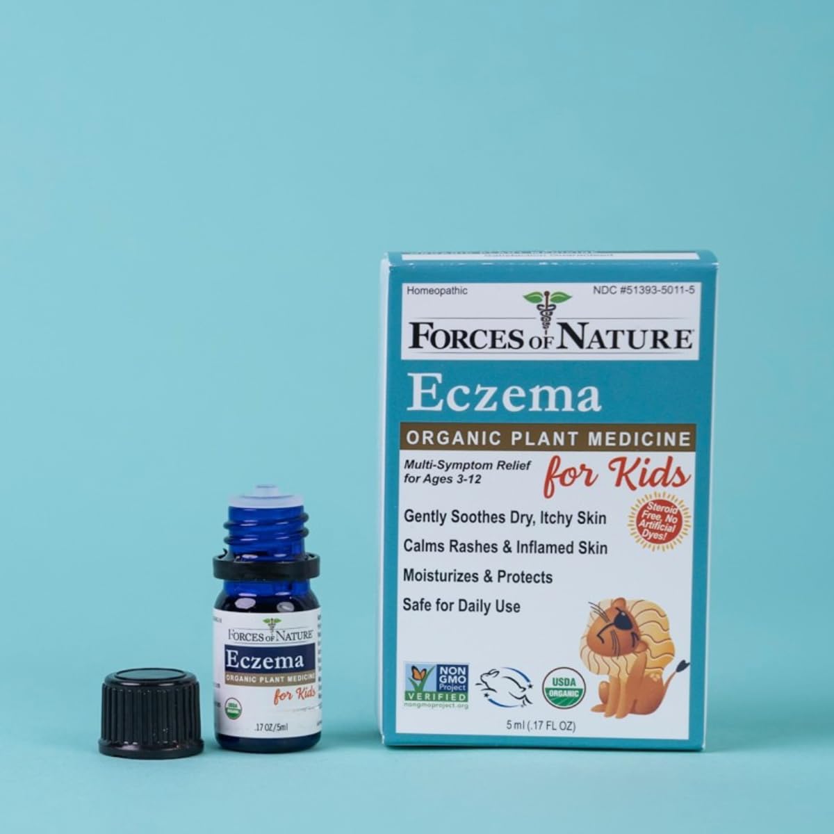 Foto 6 pulgar | Eczema Control Forces Of Nature Para Niños  5 Ml - Venta Internacional.