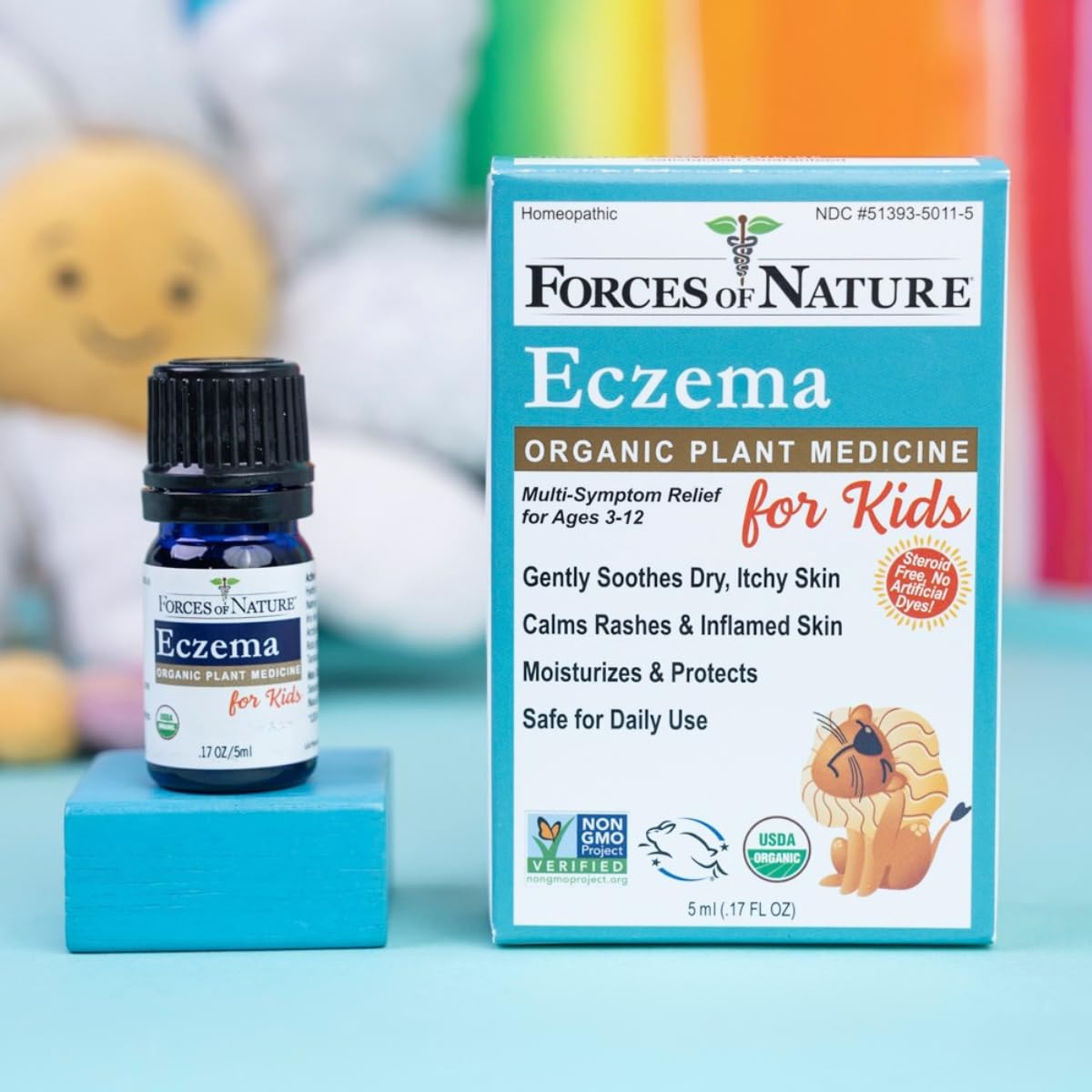 Foto 7 pulgar | Eczema Control Forces Of Nature Para Niños  5 Ml - Venta Internacional.