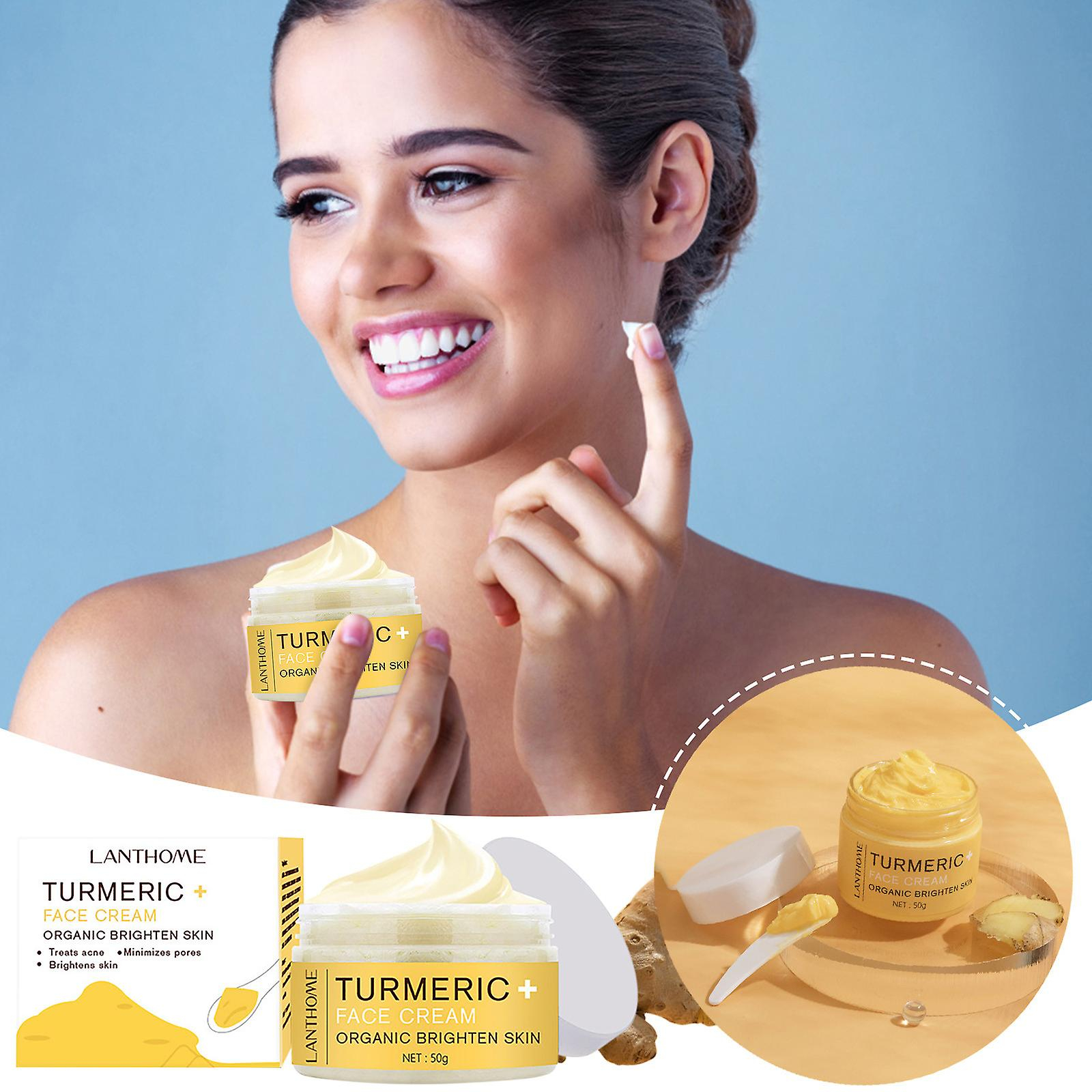 Foto 3 pulgar | Crema De Loción Huoguo  Cúrcuma  50 Ml  Decolora Las Líneas Finas Y Humecta - Venta Internacional.