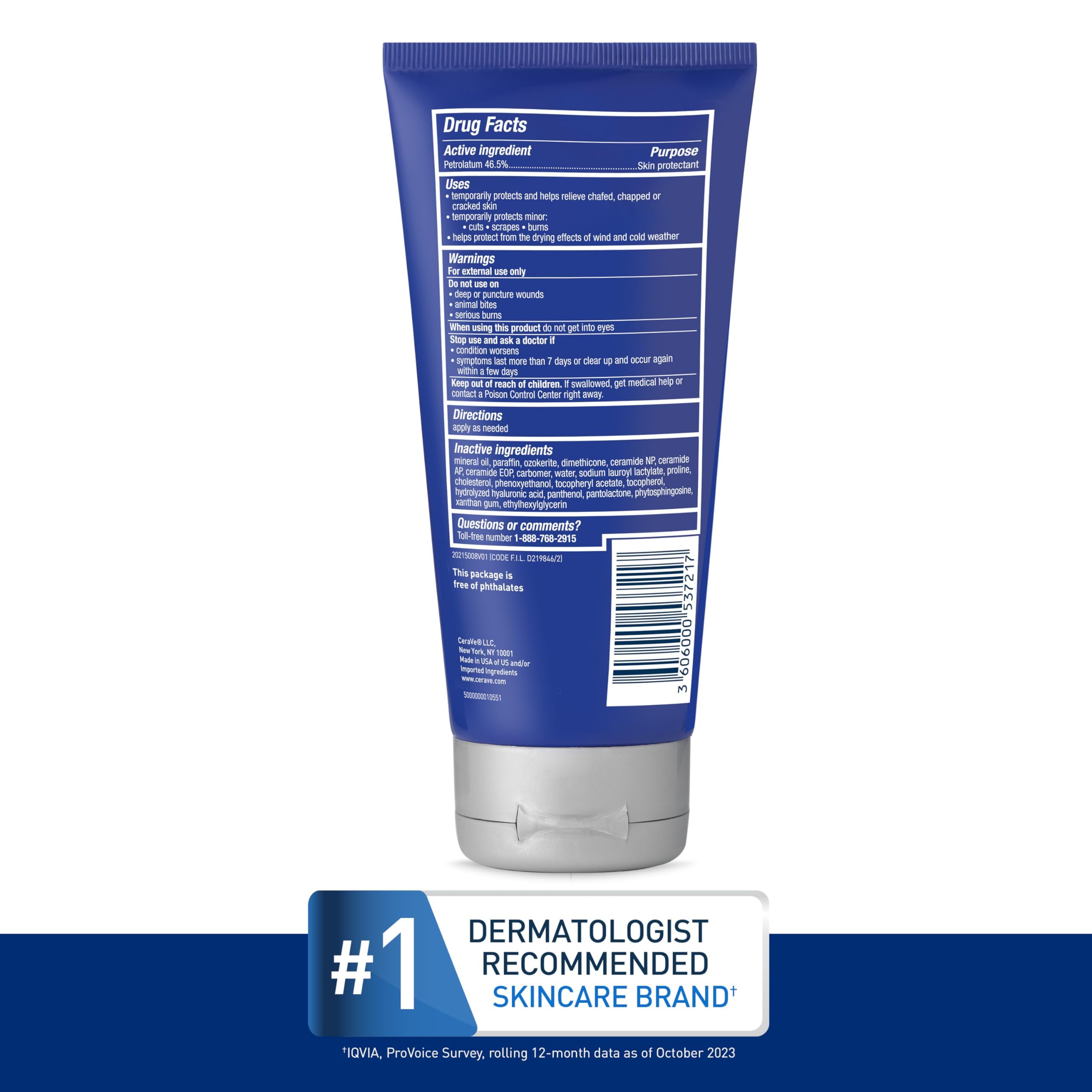 Foto 7 pulgar | Pomada Curativa Cerave  Vaselina Hidratante  150 Ml  5 Oz - Venta Internacional.