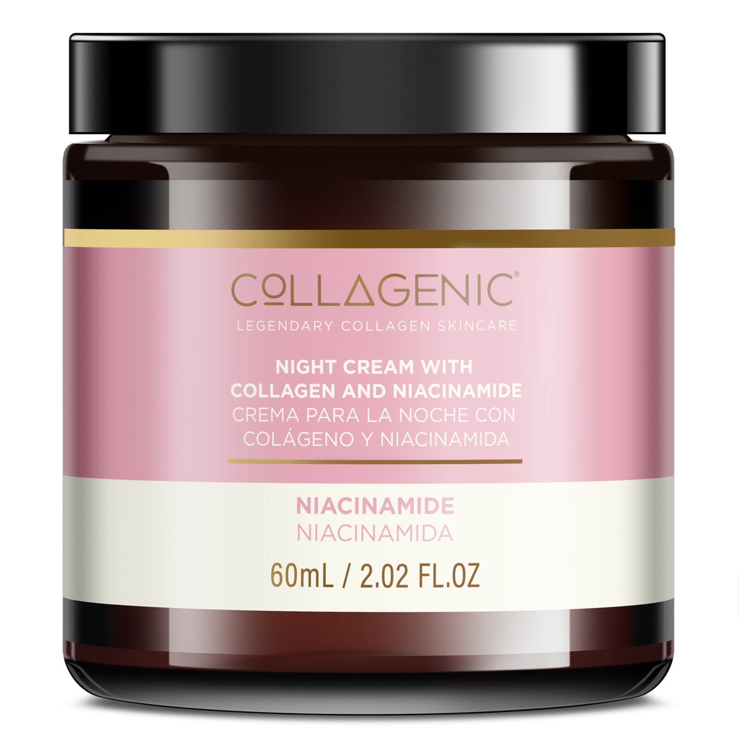 Crema Aclarante de Noche Collagenic 10% Niacinamida Colageno 60 ml