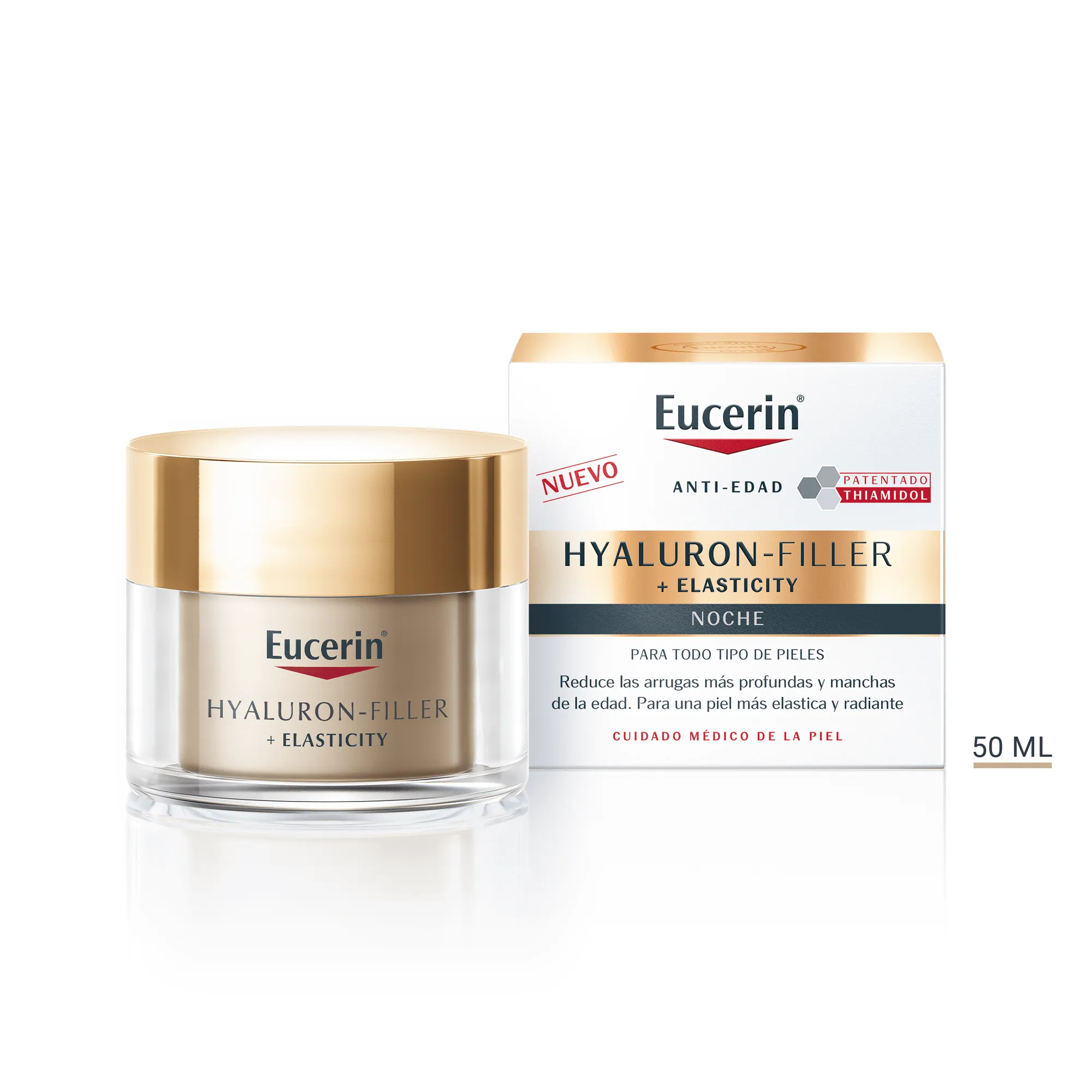 Foto 3 pulgar | Crema Facial de Noche Anti-edad Eucerin Elasticity 50 Ml
