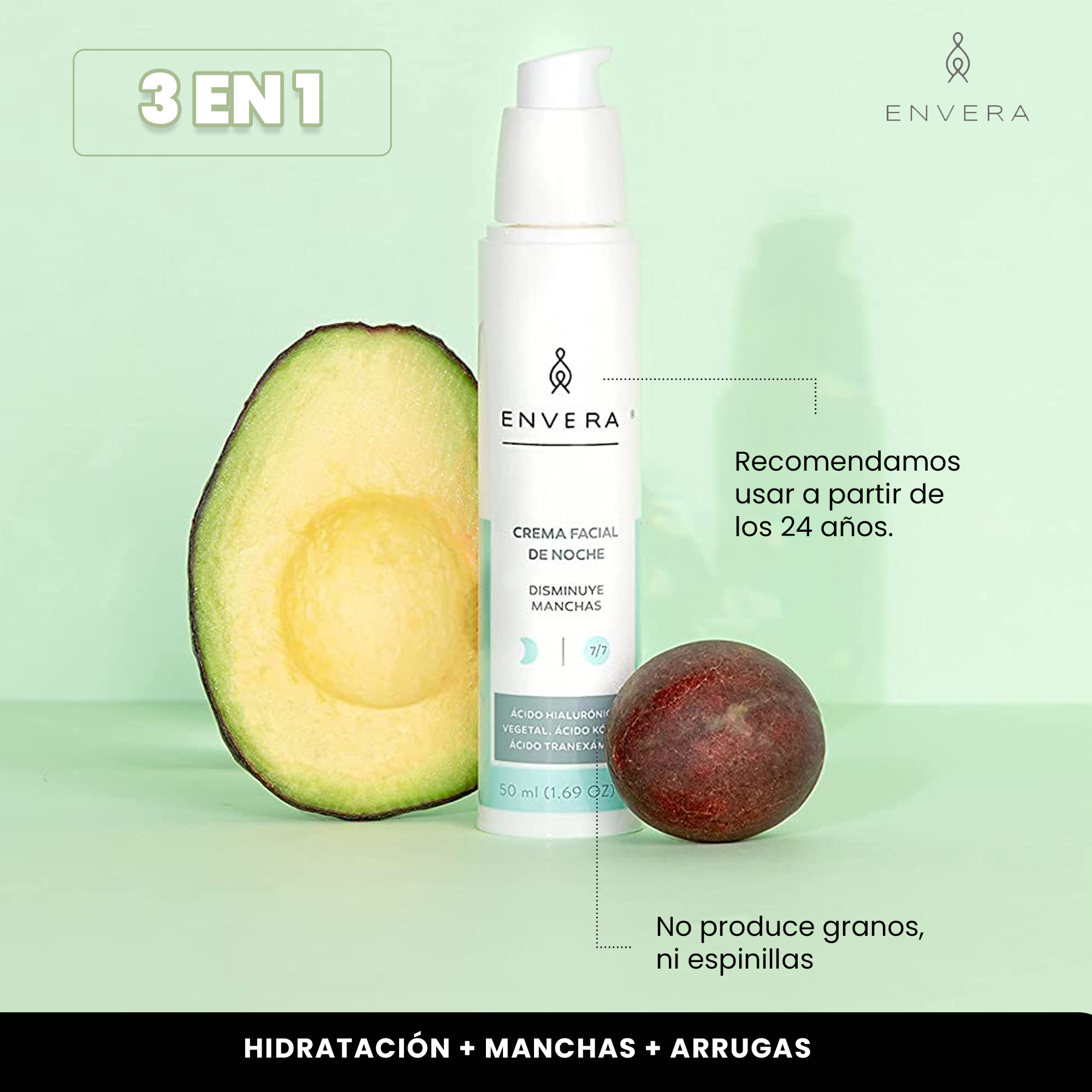 Foto 5 | Kit Crema Hidratante Facial para Manchas y Acné con Niacinamida Vegana de 50ml