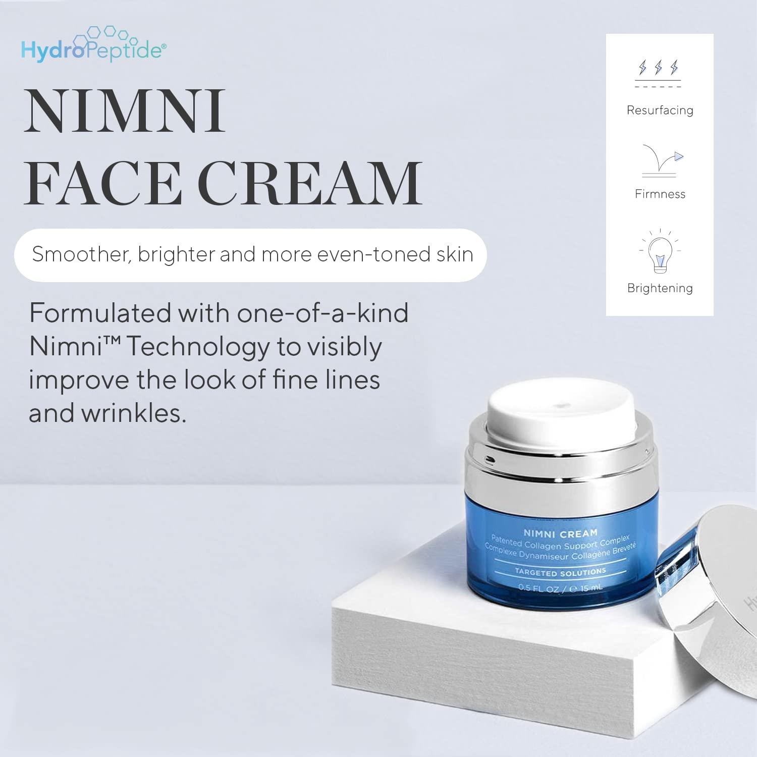 Foto 3 pulgar | Crema Facial Hydropeptide Nimni Anti-aging 15ml - Venta Internacional.