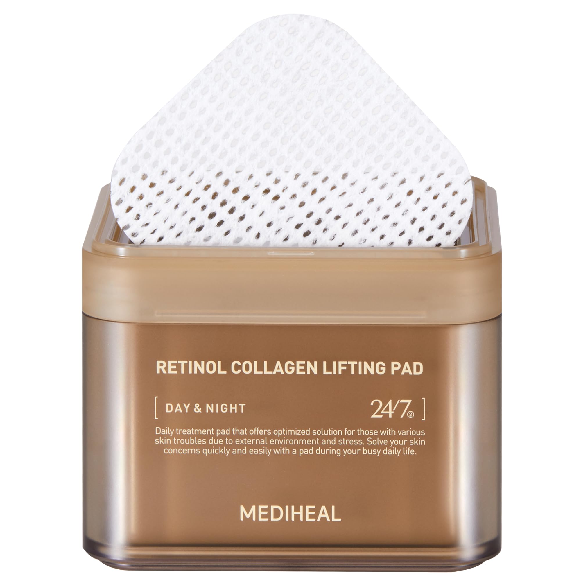 Almohadilla De Levantamiento De Colágeno Con Retinol Mediheal Toner Pad - Venta Internacional.