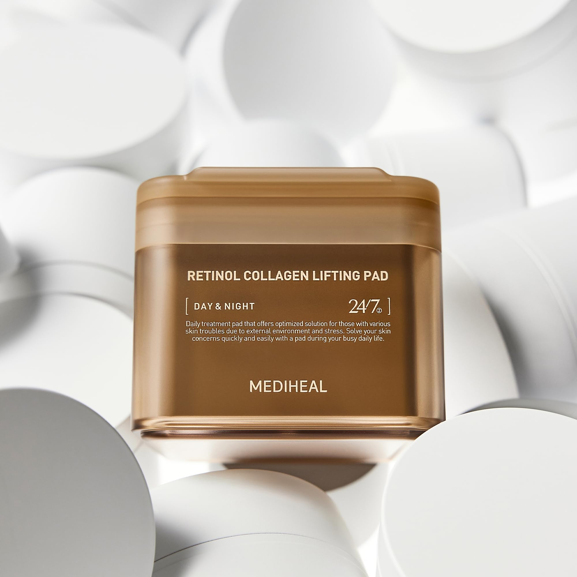 Foto 5 pulgar | Almohadilla De Levantamiento De Colágeno Con Retinol Mediheal Toner Pad - Venta Internacional.
