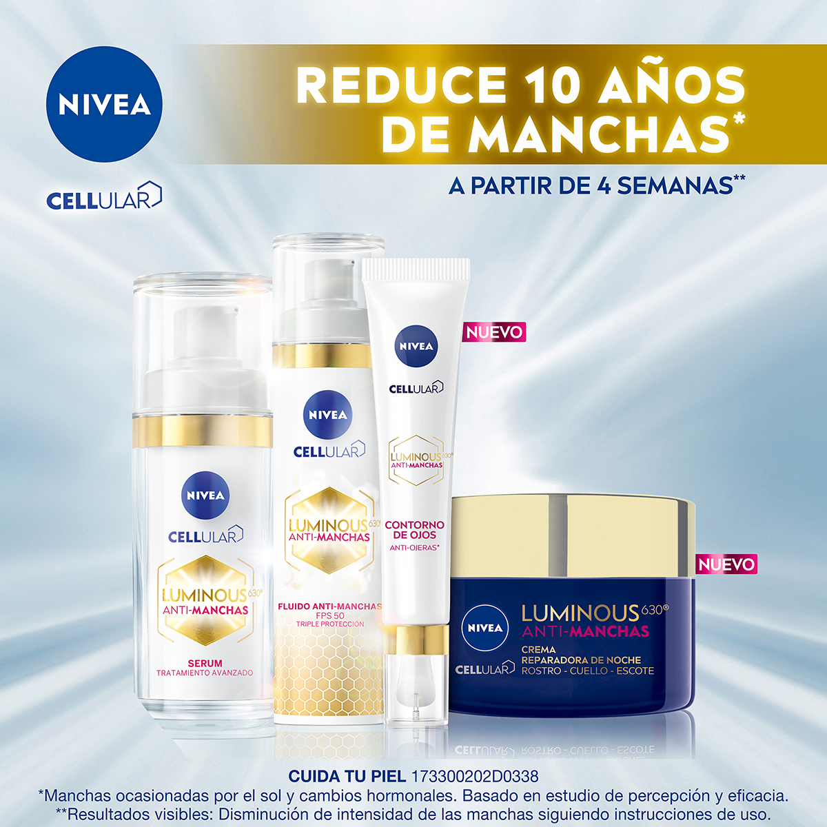 Foto 6 pulgar | Crema Facial de Noche Antimanchas Nivea Luminous630 50 ml