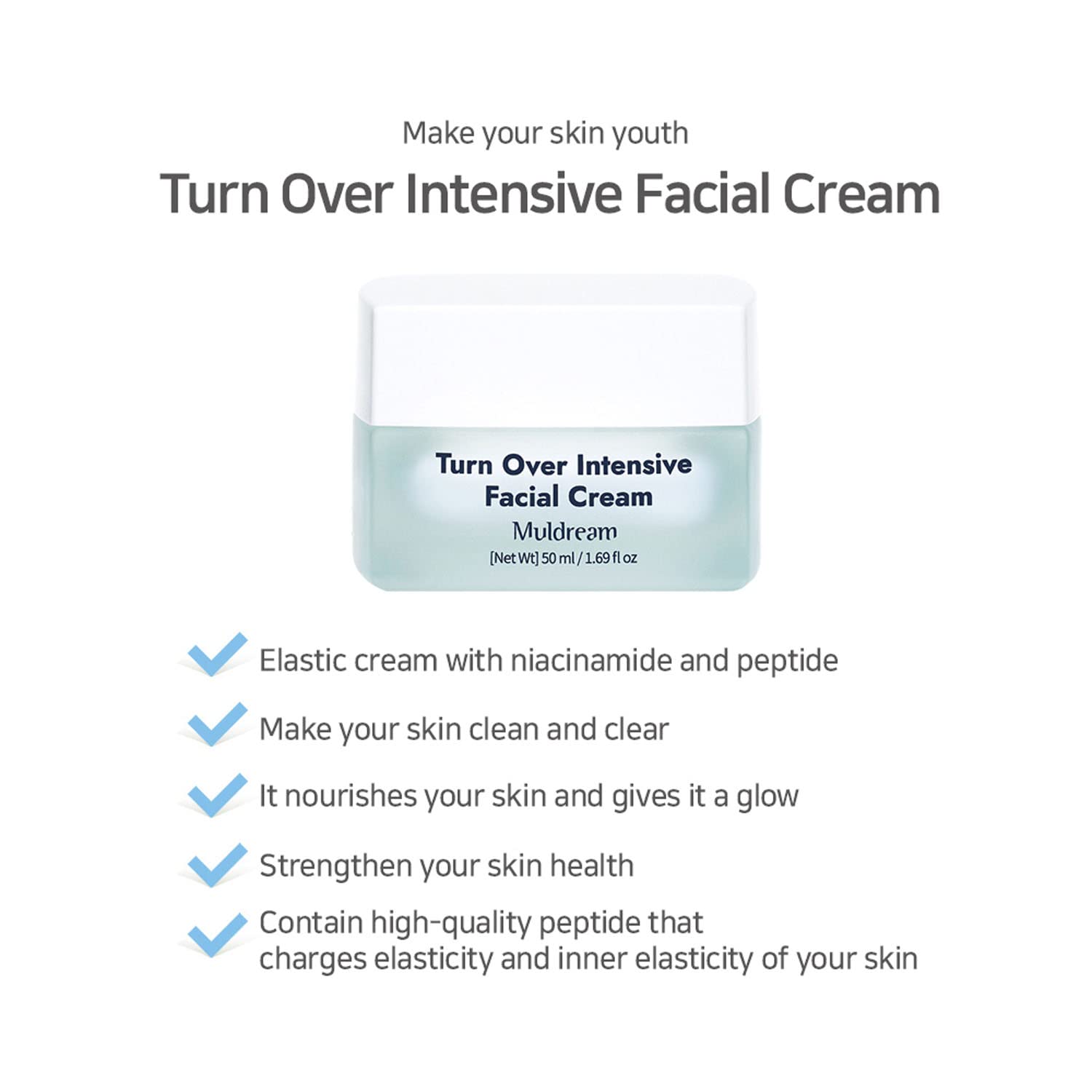 Foto 3 pulgar | Crema Facial Muldream Turn Over Intensive 50 Ml - Venta Internacional.