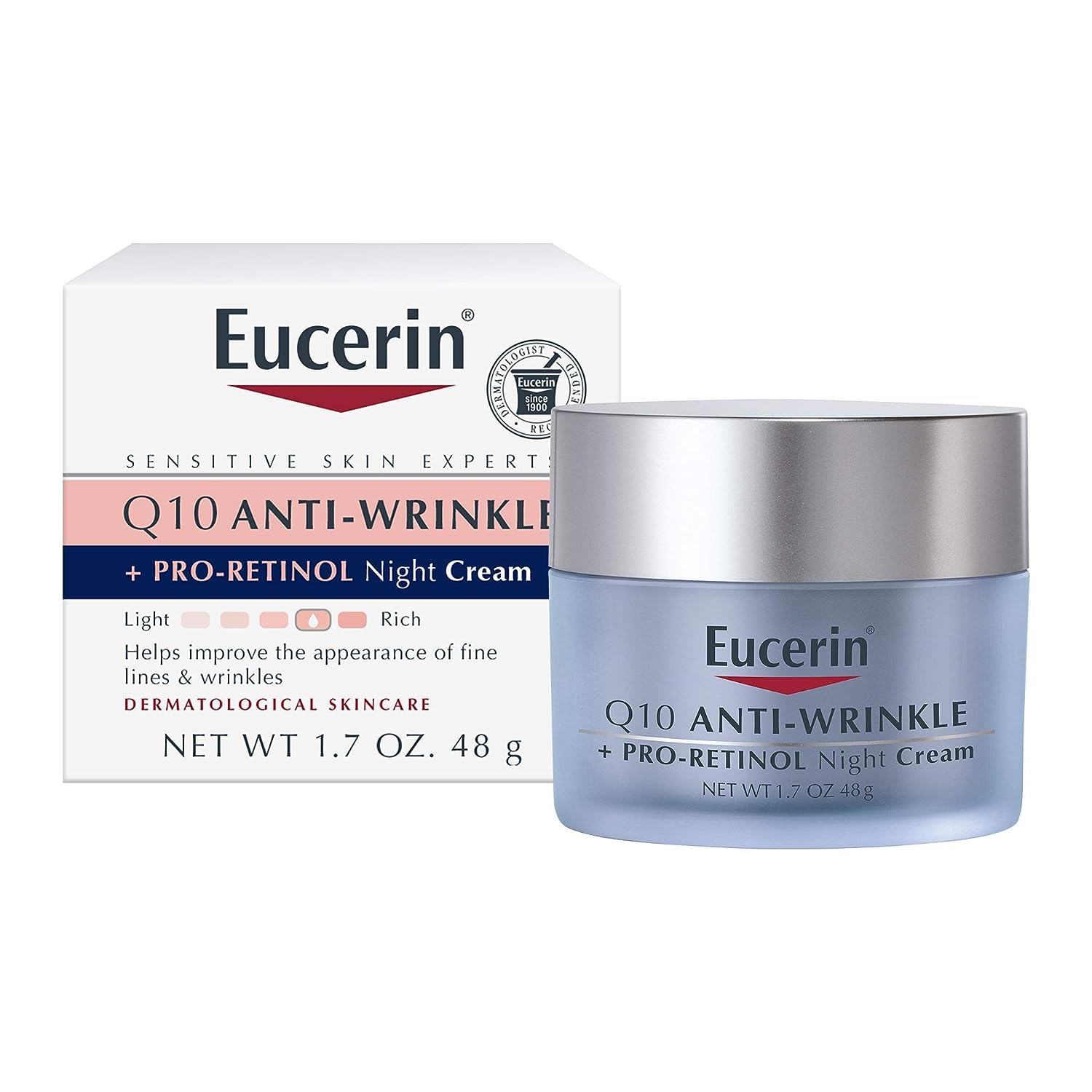 Foto 2 pulgar | Crema De Noche Eucerin Q10 Antiarrugas + Pro-retinol 50 Ml - Venta Internacional.