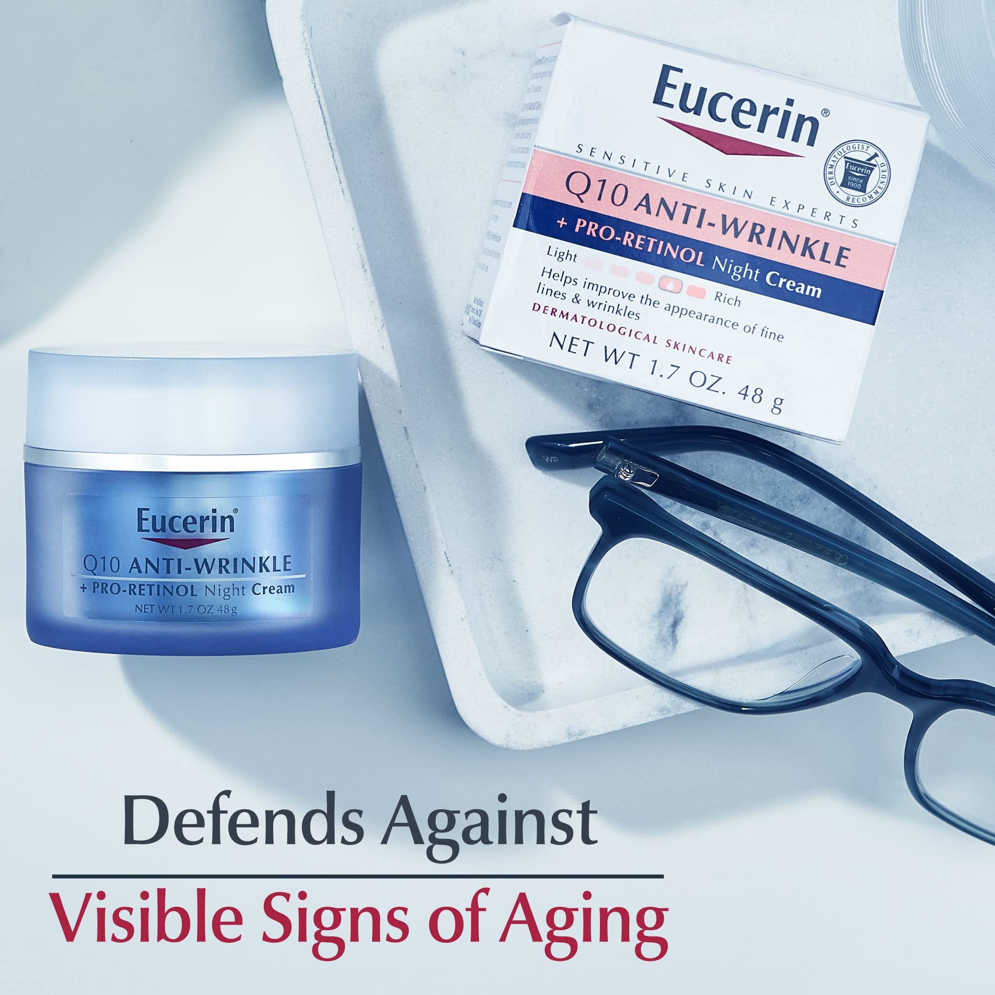 Foto 5 pulgar | Crema De Noche Eucerin Q10 Antiarrugas + Pro-retinol 50 Ml - Venta Internacional.