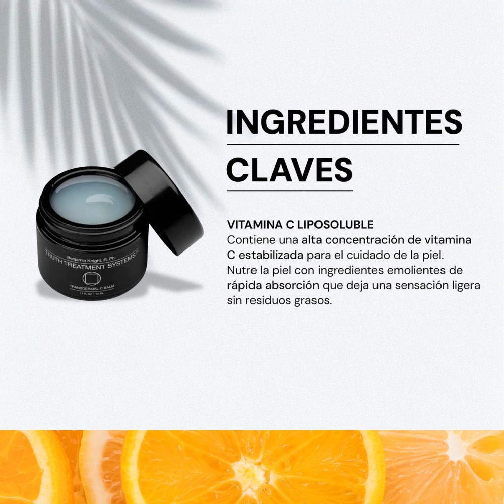 Foto 4 pulgar | Skincare Truth Transdermal C Balm Color Negro 50 Ml