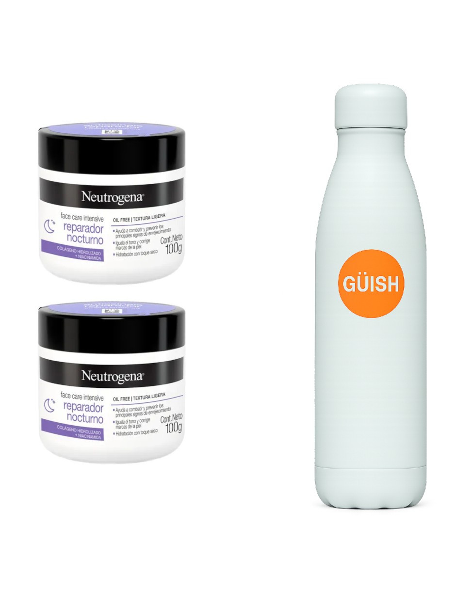 Foto 3 pulgar | Crema Facial Hidratante Reparador Nocturno Neutrogena 2 Piezas