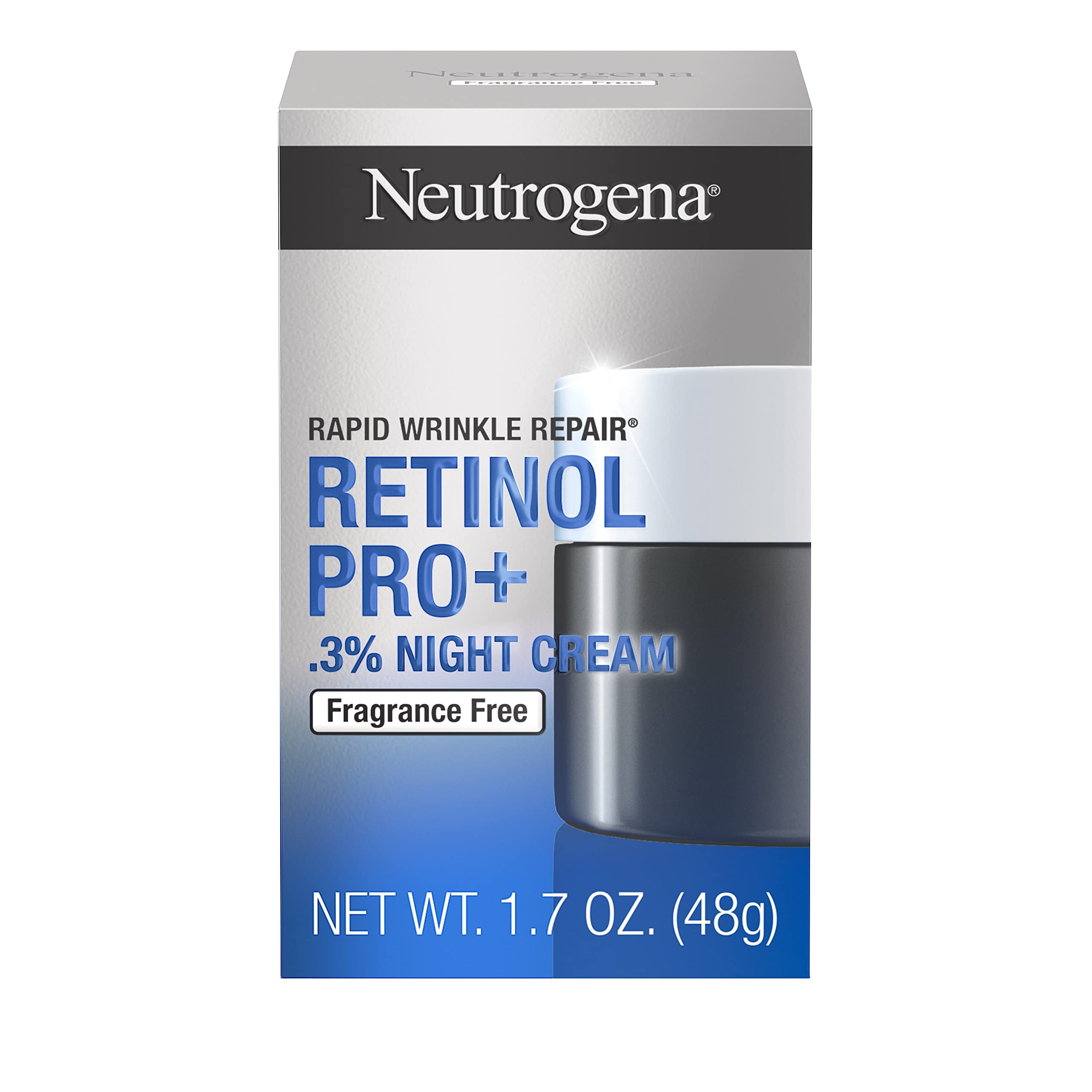 Crema Hidratante Nocturna Neutrogena Rapid Wrinkle Repair Retinol Pro+ - Venta Internacional.