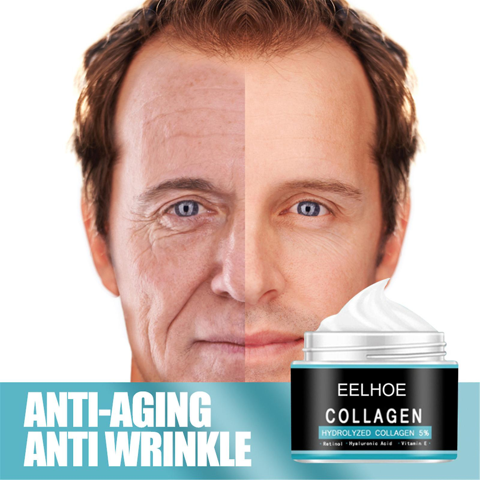 Foto 3 pulgar | Crema Hidratante Facial Huoguo Collagen Retinol Para Hombres - Venta Internacional.