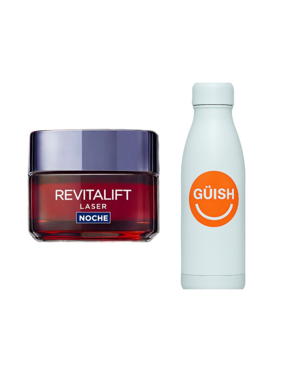 Foto 2 pulgar | L'oréal Paris Crema De Noche Revitalift Láser X3 + Gratis Termo Güish De Regalo