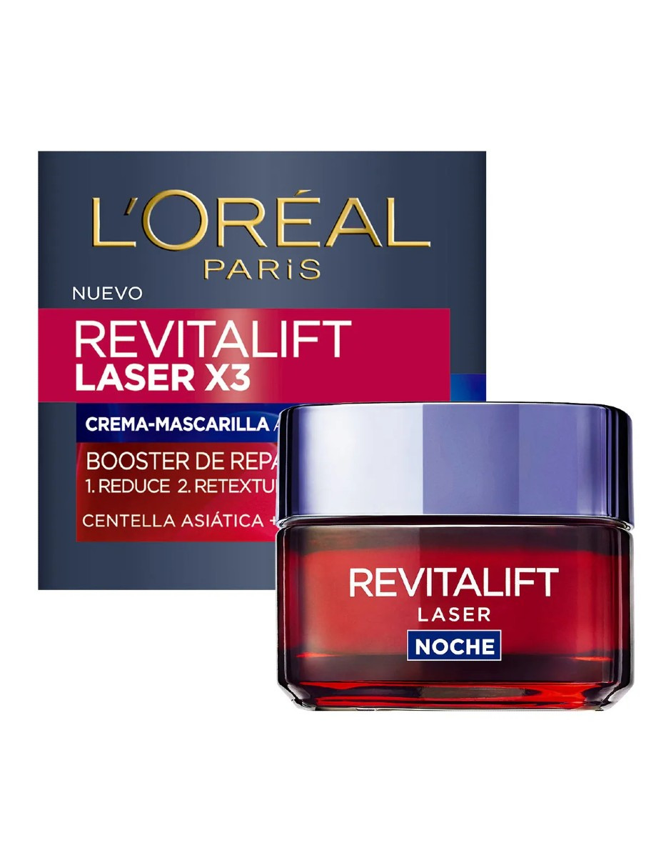 Foto 4 pulgar | L'oréal Paris Crema De Noche Revitalift Láser X3 + Gratis Termo Güish De Regalo