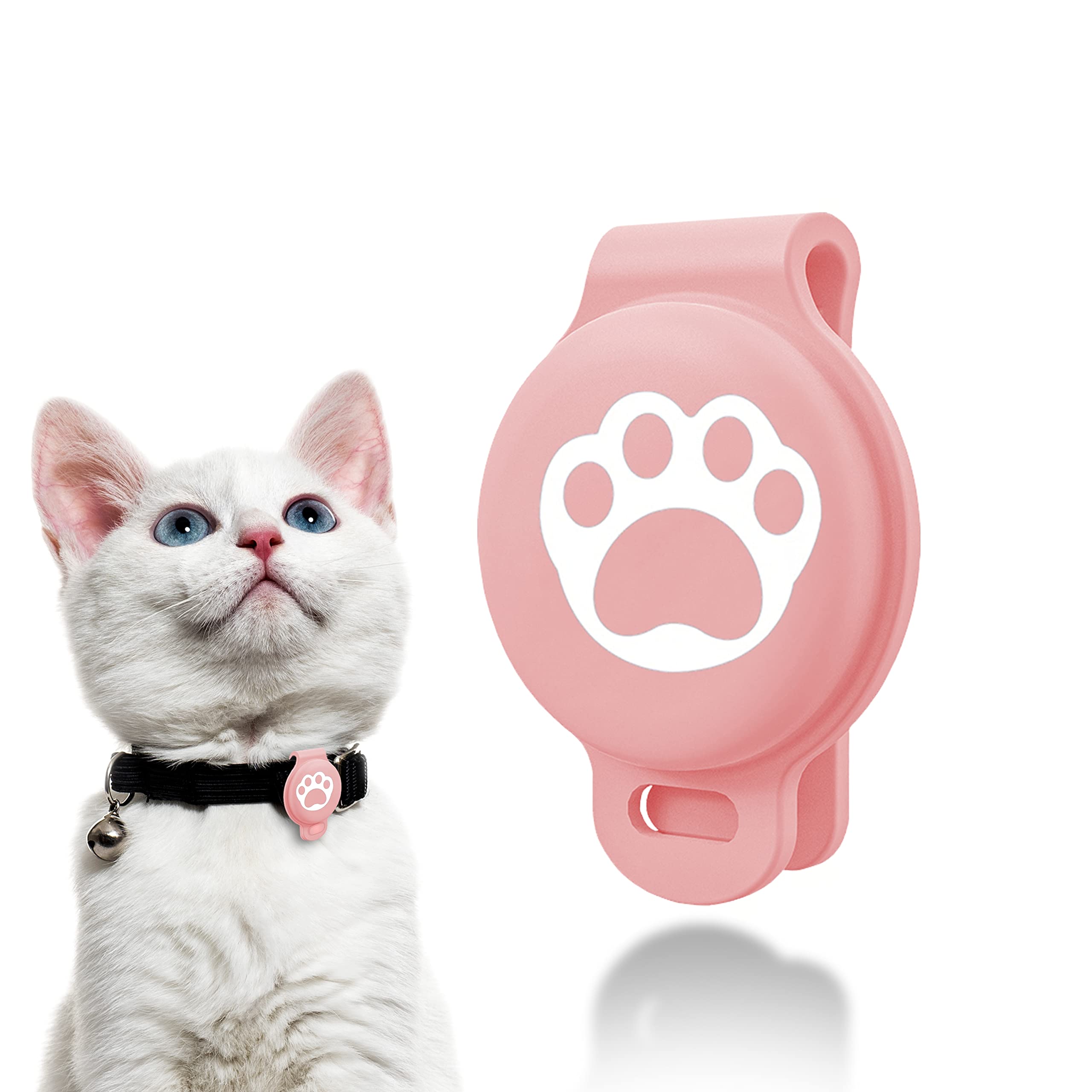 Foto 2 pulgar | Funda Para Apple Airtag Pet Tracker Pet Finder, Antipérdida, Rosa - Venta Internacional.