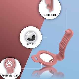Foto 4 | Funda Para Apple Airtag Pet Tracker Pet Finder, Antipérdida, Rosa - Venta Internacional.