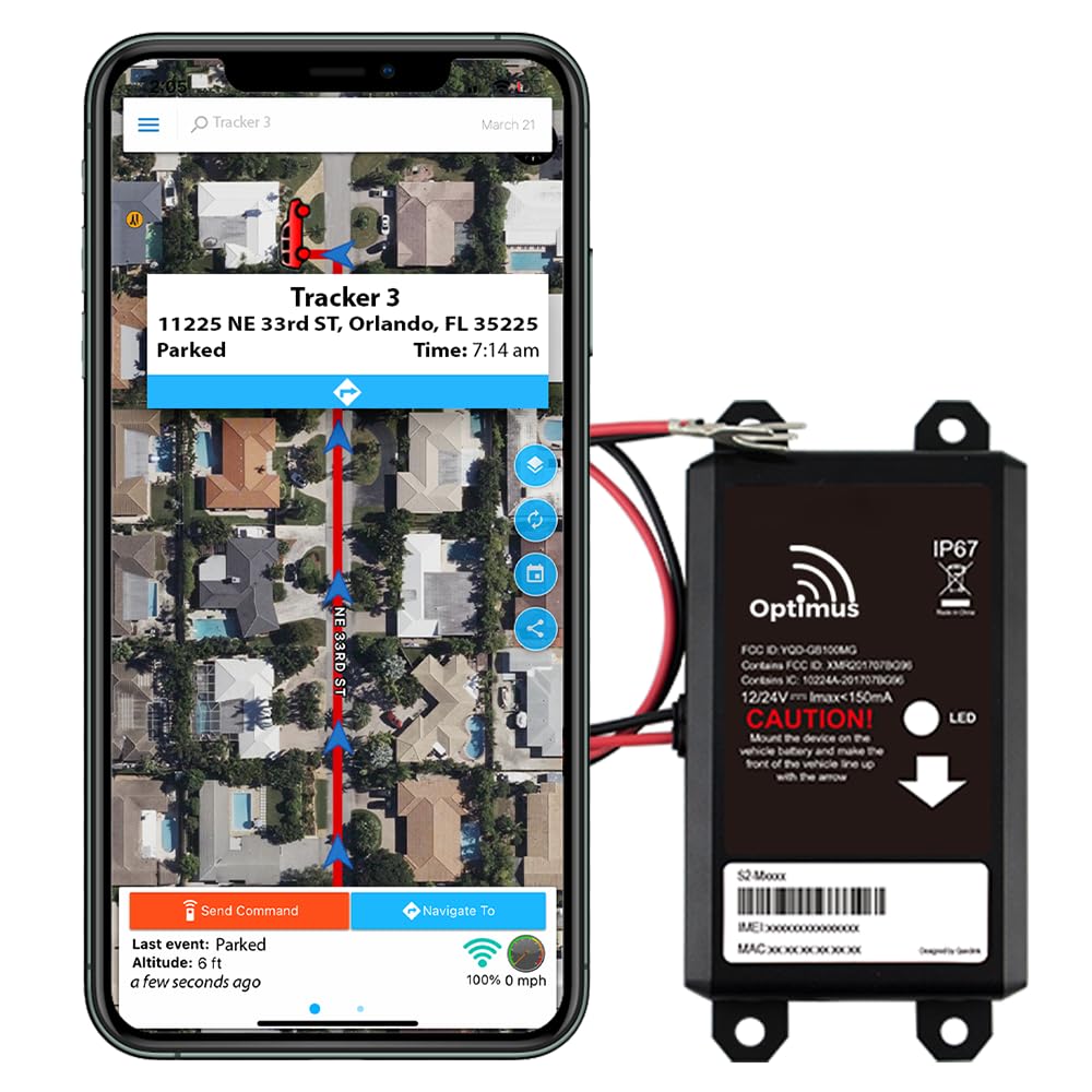 Rastreador Gps Optimus Cableado Para Vehículos, Fácil Instalación - Venta Internacional.