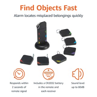 Foto 2 | Key Finder Amazon Basics 6 Rastreadores Inteligentes Alcance de 100 Pies - Venta Internacional