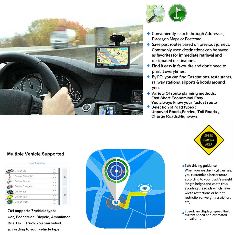 Foto 5 pulgar | Navegación Gps Para Coche, Pantalla Genérica De 5 Pulgadas, 8 Gb+128 M - Venta Internacional.