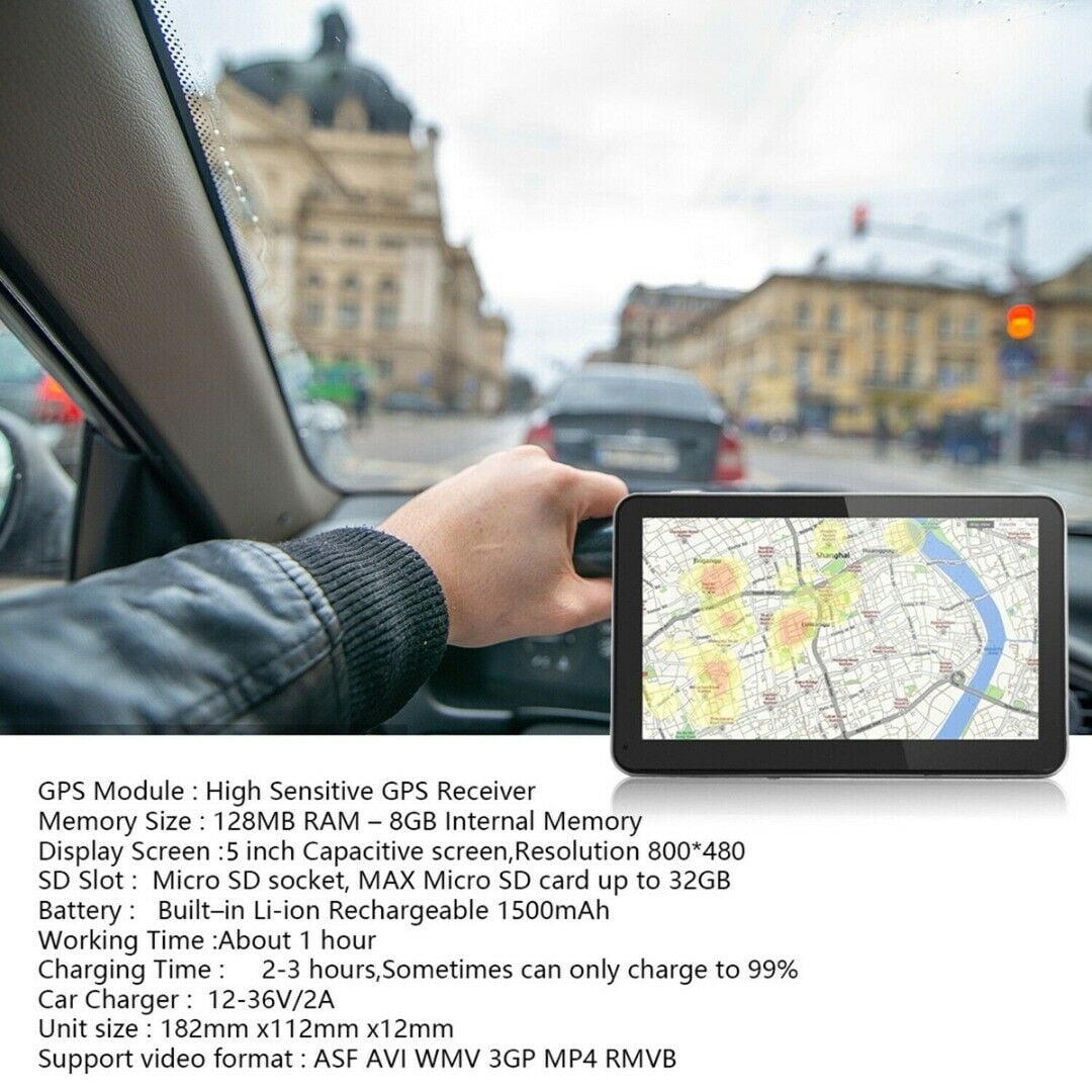 Foto 6 pulgar | Navegación Gps Para Coche, Pantalla Genérica De 5 Pulgadas, 8 Gb+128 M - Venta Internacional.