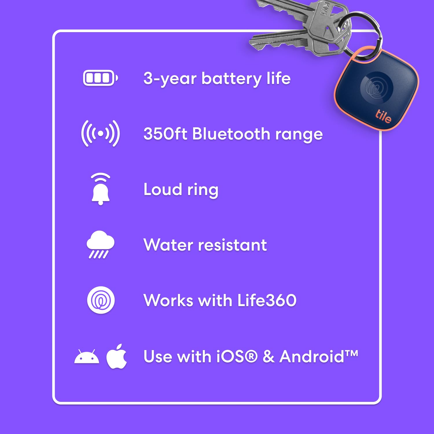 Foto 6 | Tile Rastreador Bluetooth De Life360 Mate (2024), Paquete De 1 Unidad - Venta Internacional.