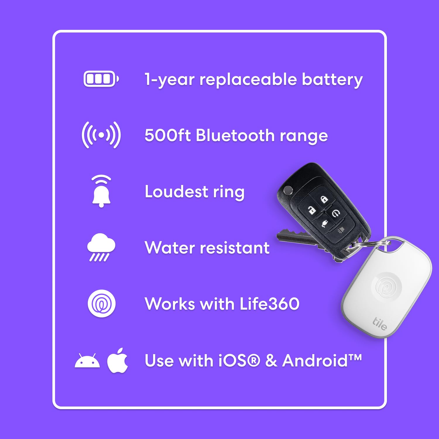 Foto 7 pulgar | Tile Rastreador Bluetooth De Life360 Pro (2024), Paquete De 2 - Venta Internacional.