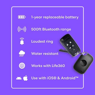 Foto 6 | Tile Rastreador Bluetooth De Life360 Pro (2024), Paquete De 1 Unidad, Negro - Venta Internacional.