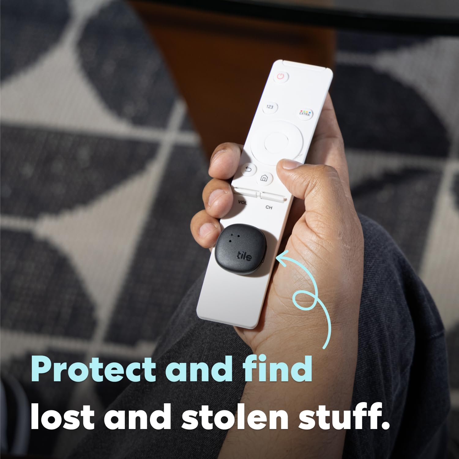 Foto 3 pulgar | Rastreador Bluetooth Tile by Life360 Sticker Negro - Venta Internacional