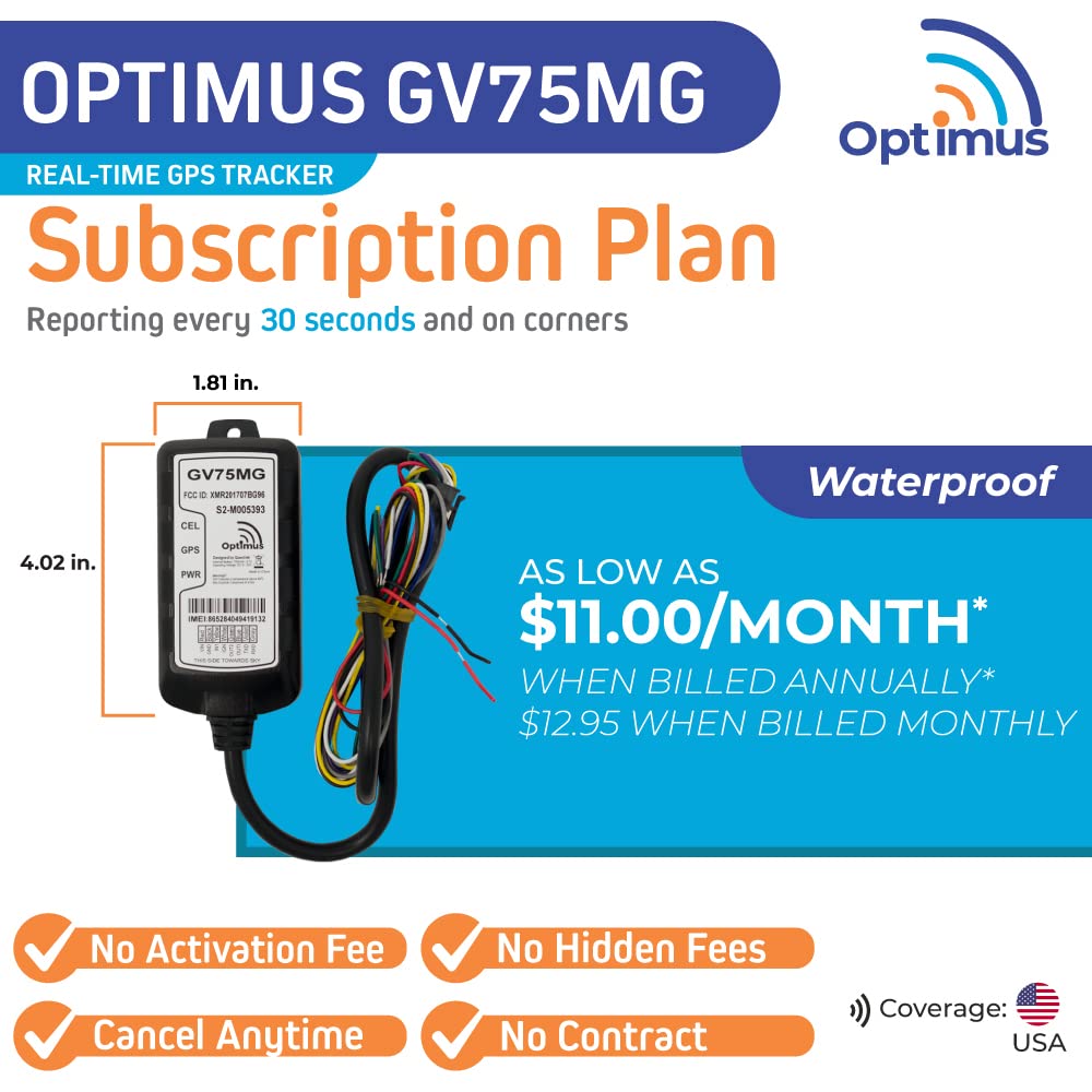 Foto 2 | Rastreador Gps Optimus Gv75mg A Prueba De Agua Para Motocicletas - Venta Internacional.