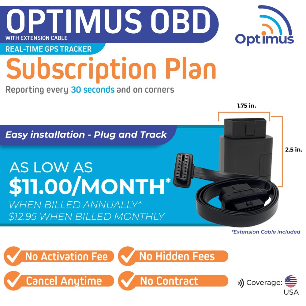 Foto 2 | Rastreador Gps Optimus Plug-in Para Coches Con Cable De Extensión - Venta Internacional.