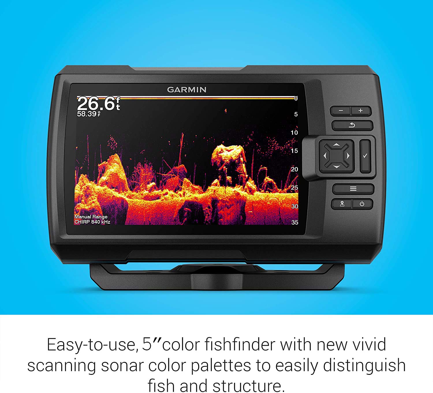Foto 6 pulgar | Fishfinder Garmin Striker Vivid 5 Cv 010-02551-00 De 5 Pulgadas Con Gt20 - Venta Internacional.