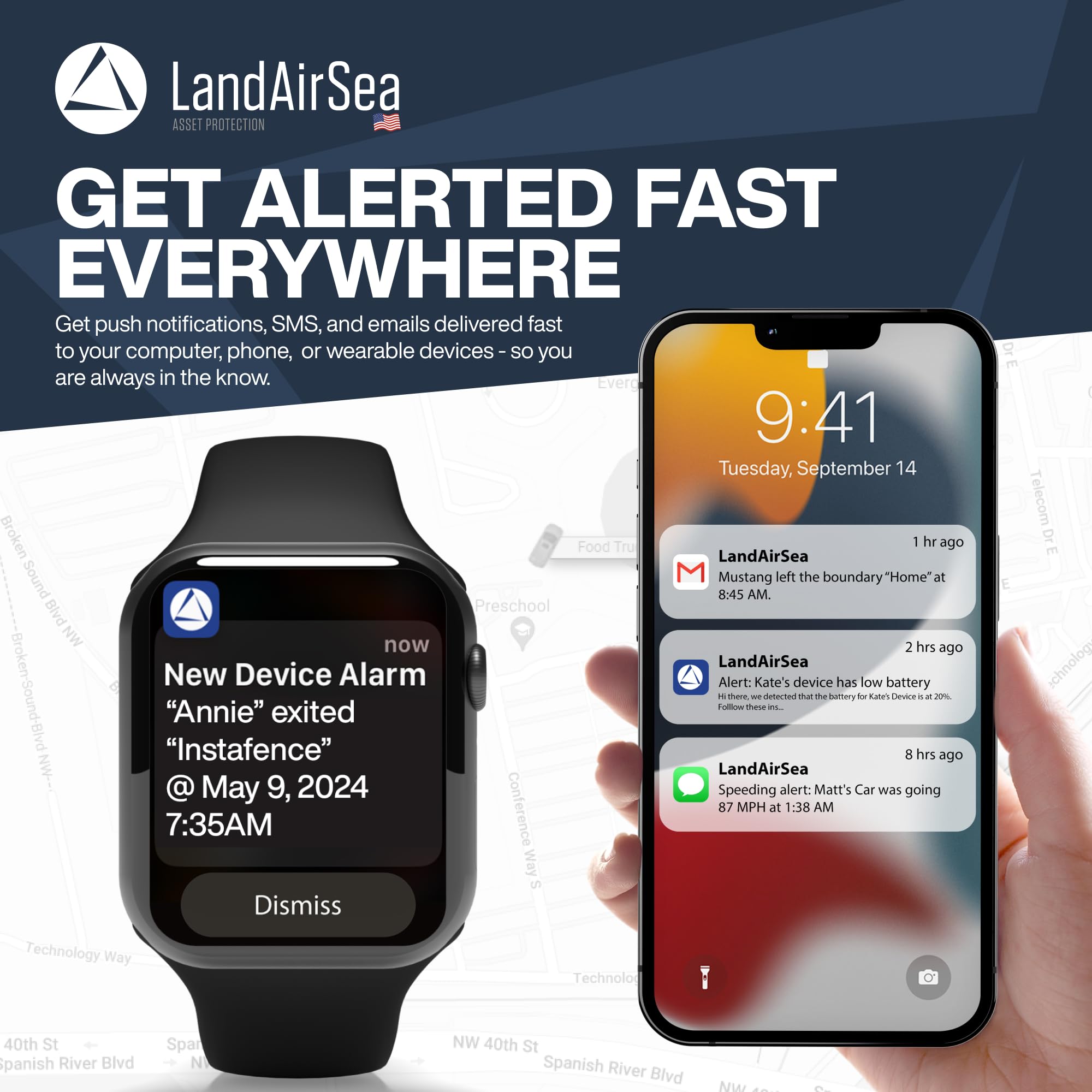 Foto 7 | Imán Gps Tracker Landairsea 54, Batería Larga, Impermeable - Venta Internacional.