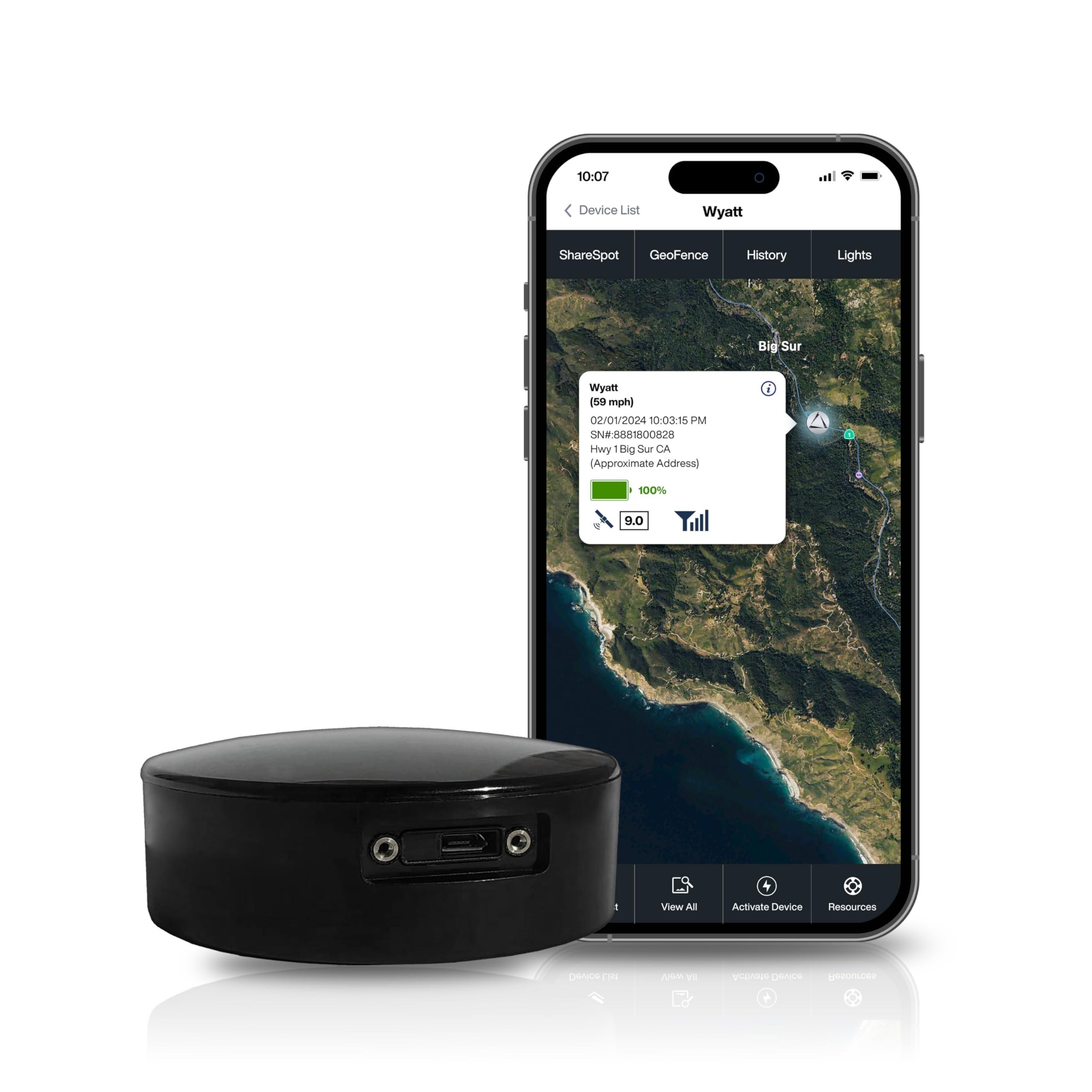 Rastreador Gps Landairsea Overdrive Con Batería Extendida A Prueba De Agua - Venta Internacional.