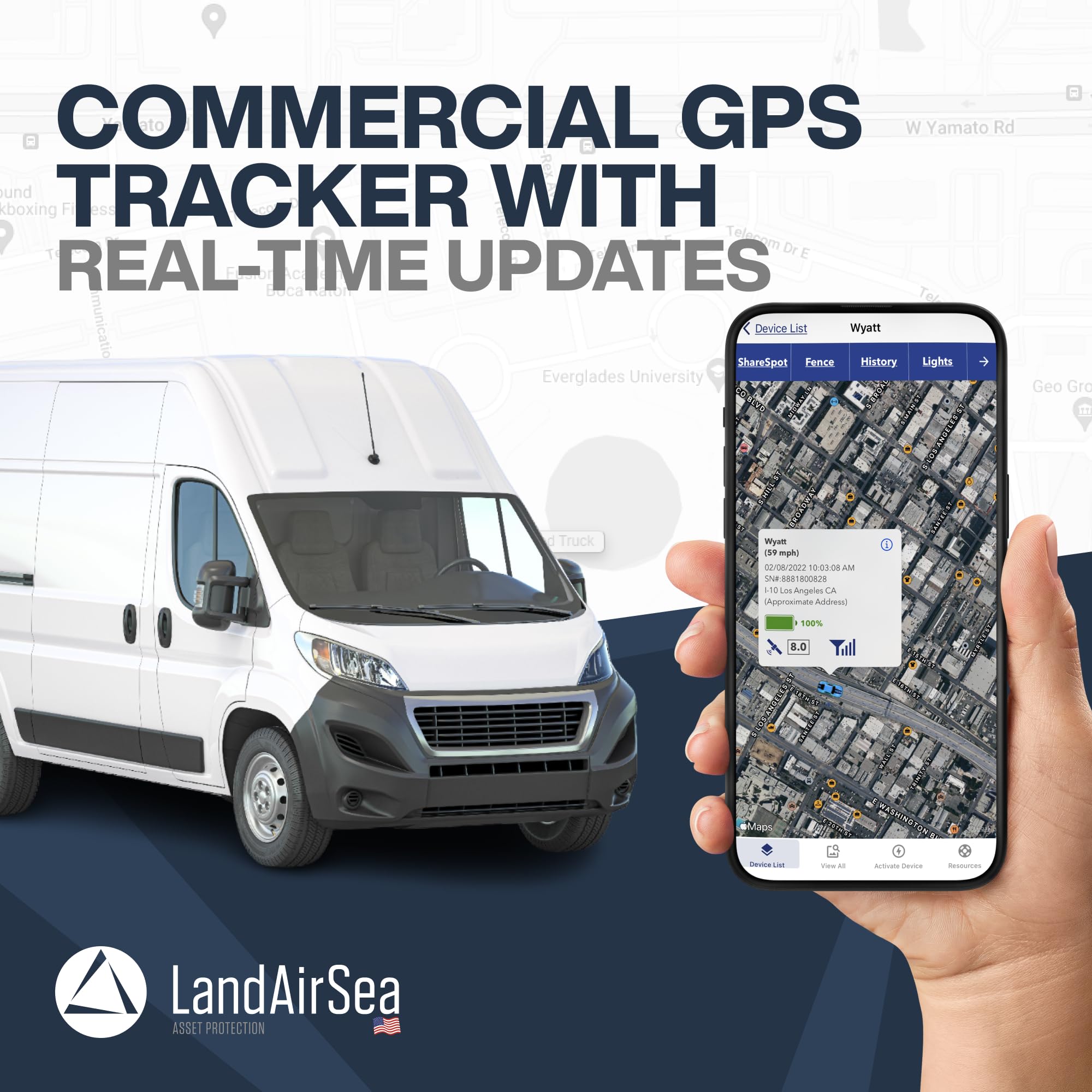 Foto 2 | Rastreador Gps Landairsea Overdrive Con Batería Extendida A Prueba De Agua - Venta Internacional.