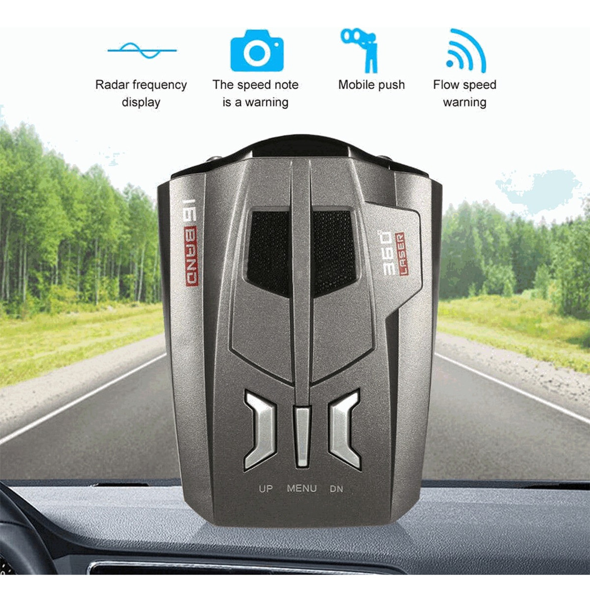 Foto 4 pulgar | Detector De Radar Para Vehículos Contacta Ahora Con Control De Alerta Por Voz - Venta Internacional.