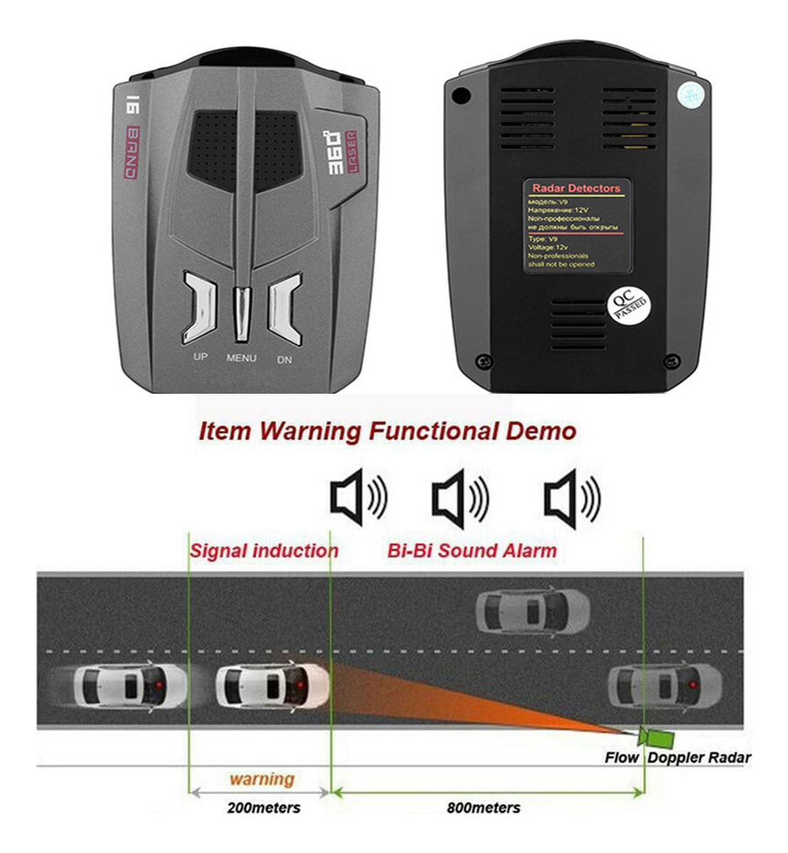 Foto 8 pulgar | Detector De Radar Para Vehículos Contacta Ahora Con Control De Alerta Por Voz - Venta Internacional.