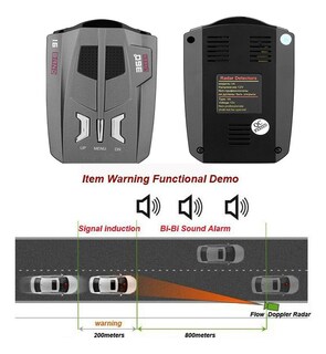 Foto 7 | Detector De Radar Para Vehículos Contacta Ahora Con Control De Alerta Por Voz - Venta Internacional.