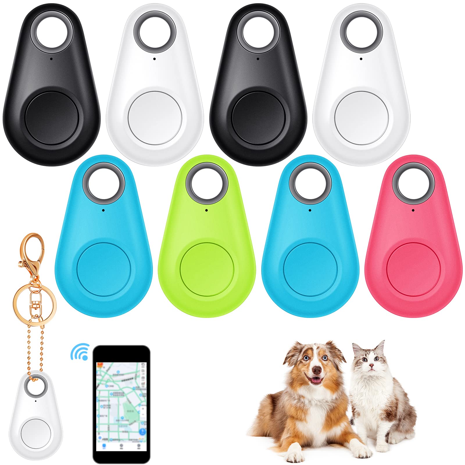 Localizador De Llaves Localizador Gps Konohan, Paquete De 8 Unidades, Antipérdida - Venta Internacional.