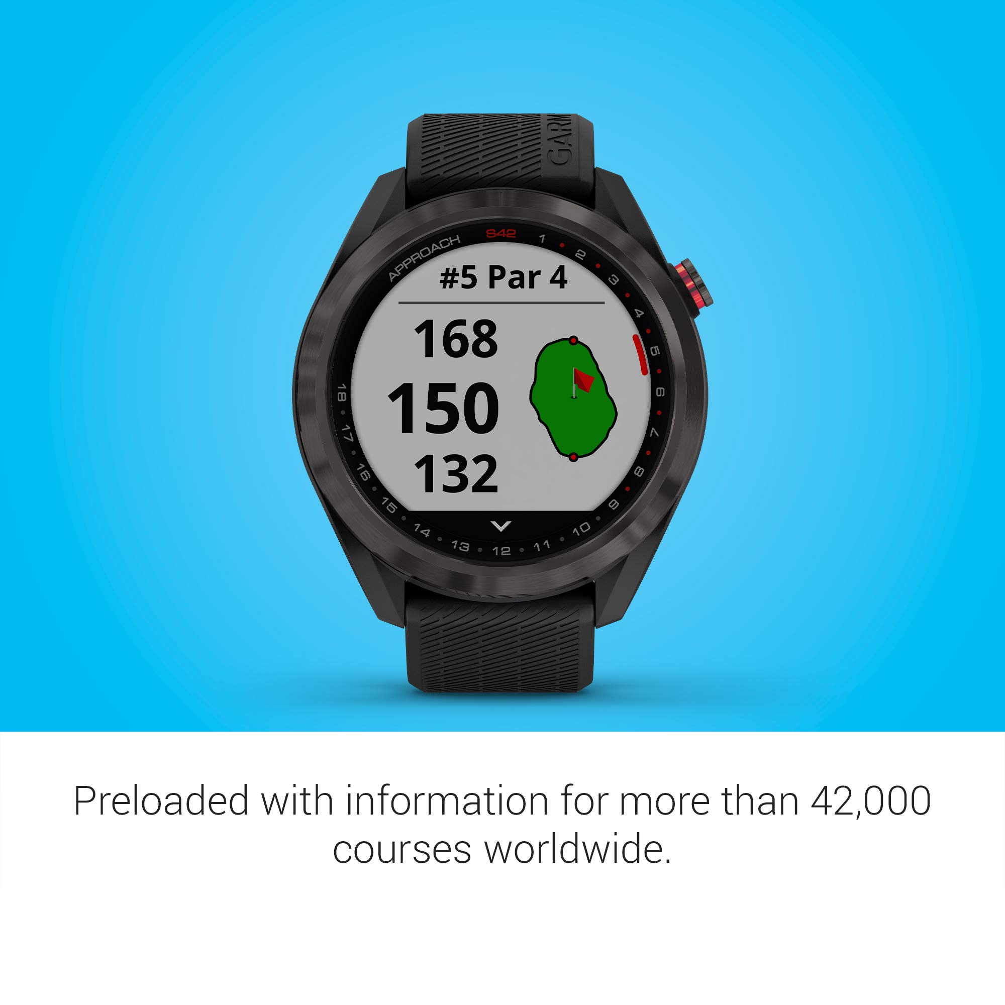 Foto 4 | Reloj Inteligente Garmin Approach S42 Con Gps Golf De 1,2 Pulgadas Y Más De 42 000 Campos - Venta Internacional.