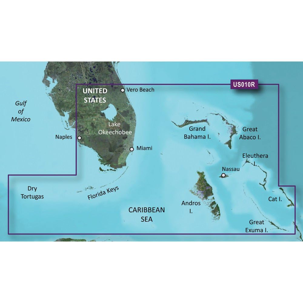 Foto 2 pulgar | Gráfico Garmin Bluechart  G2 Vision  Hd Vus010r Sureste De Florida - Venta Internacional.