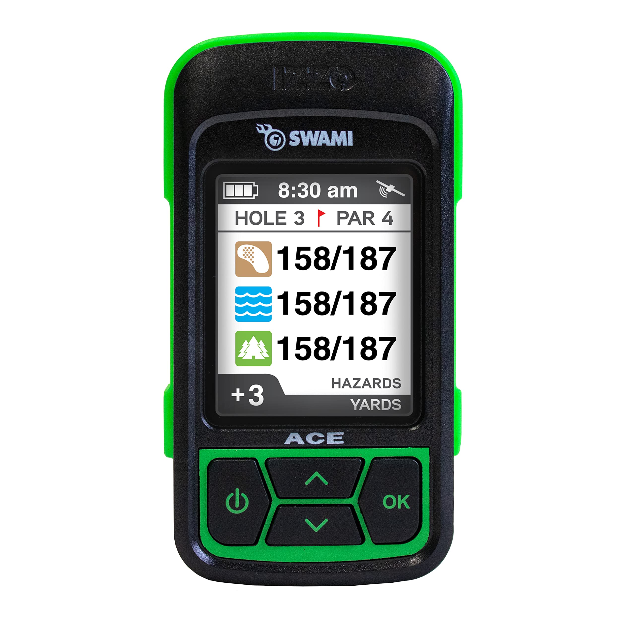 Foto 5 pulgar | Telémetro Gps Para Golf Izzo Golf Swami Ace Verde Lima - Venta Internacional.