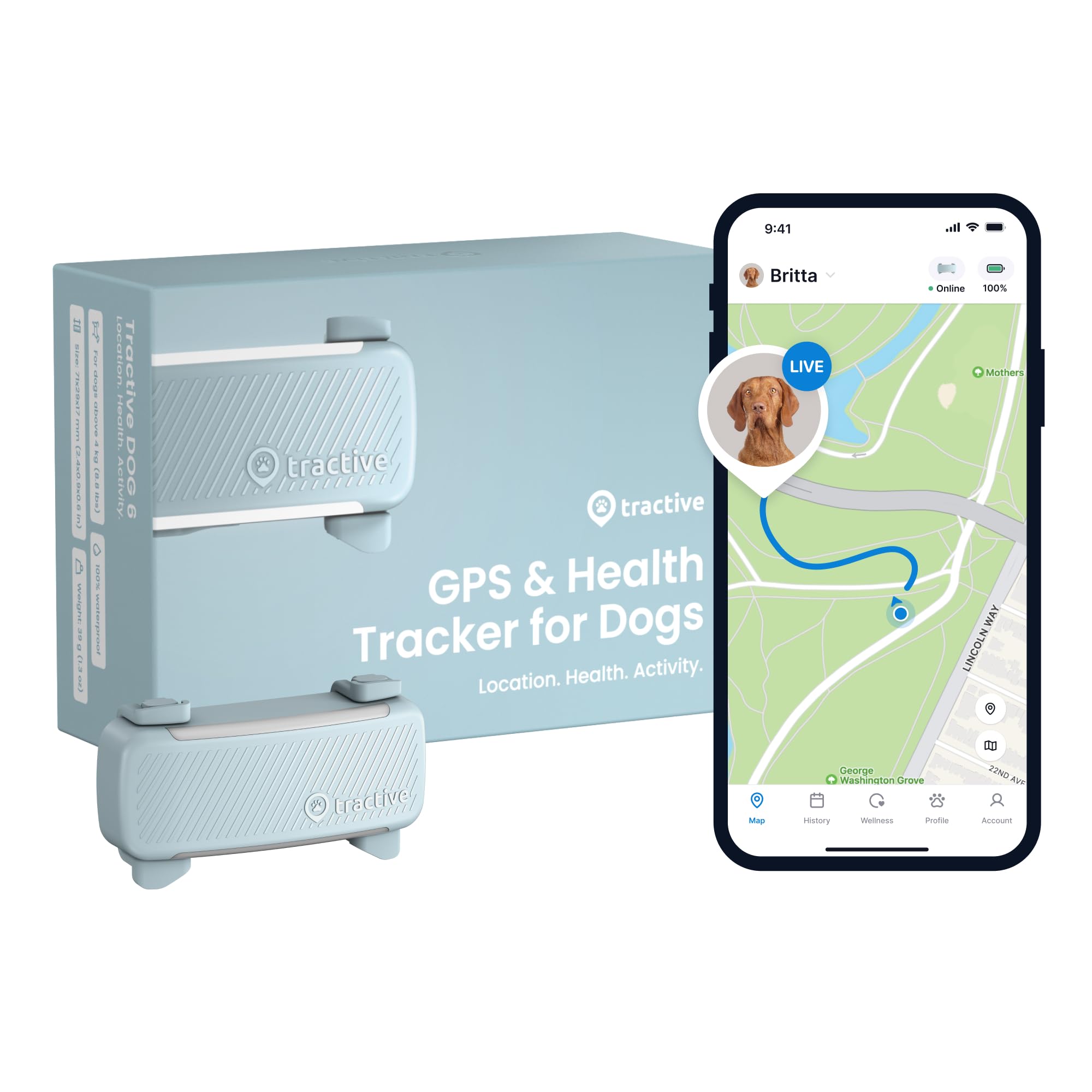 Foto 1 | Ubicación En Tiempo Real Del Gps Dog Tractive 2025 - Venta Internacional.